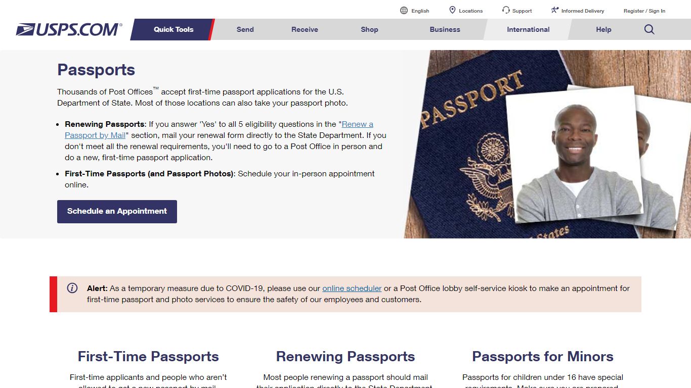 Passport Application & Passport Renewal | USPS